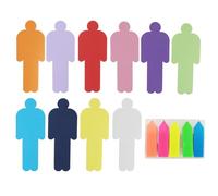 170 cartes de modération avec autocollants de classification,humains 12 x 8 cm cartes d'apprentissage,vierges pour bureau,école,présentation et modération,10 couleurs