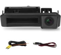 170 Degree Backup Camera For Vw/Audi/Jetta,Ahd & Cvbs Ip67 Waterproof Night Vision Car Trunk Handle Rear View Camera For Tayron T-Cross Passat Tharu For Audi Q3 A5