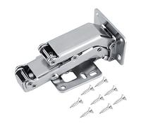170 Degrés Charnière Amortisseur en Acier au Carbone à Haute Résistance Applicable pour Epaisseur de Porte de 16 à 40 mm Charnière pour Porte de Placard Cuisine Armoire Meuble