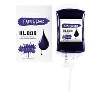 170 ml - Faux sang - Peinture pour le visage d'Halloween - Imperméable - Effet sang - Rouge et bleu - Pour fête costumée, carnaval - Hommes et femmes - Facile à laver