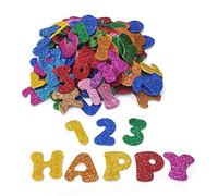 170 Pcs Lettres de l'alphabet Stickers Glitter Mousse Autocollants,Auto-adhésif pour DIY Art Décoration Personnaliser et Décorer des Cartes et des Travaux Manuels