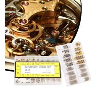170-Piece Watch & Stem Assortment Kit - Mixed Gold & Silver Metal and Epoxŷ Resin Crowns. Complete Watch Repair Parts Set with Organized Sțòrage Case. Essêntial for Watchmakers, Jewelers, Hobɓyi