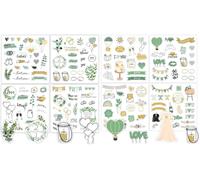 170 Stickers Pour Livre D'or, Enterrement De Vie De Jeune Fille, Scrapbooking, Bullet Journal, 8 Feuilles Vintage En Français, Personnalisable, Forme Ange,Invitation De Mariage