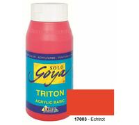 [17003-3] KREUL Lot de 3 peintures acrylique SOLO Goya TRITON, rouge, 750 ml