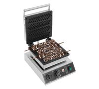 1700W Commercial Gaufrier électrique à manche de blé en acier inoxydable Machine à gaufres pour hot-dogs Plaques antiadhésives