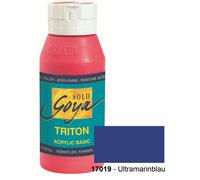[17019-3] KREUL Lot de 3 peintures acrylique SOLO Goya TRITON, bleu ult. marin