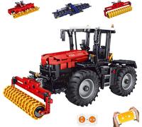 17020 Technique Télécommandée 4 En 1 Tracteur Blocs De Construction Harvester Blocs De Construction Tracteur Modèle Avec Application Cadeaux Pour Garçons Et Filles De 8 Ans Et Plus (1339