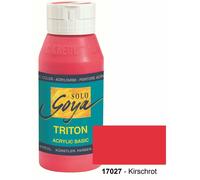 [17027-3] KREUL Lot de 3 peintures acrylique SOLO Goya TRITON, rouge cerise,