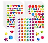 1710 Pièces Gommettes Etoiles Autocollants Brillantes, 30 Feuilles Gommette Autocollante Enfant Sticker, Sticker Brillant Multicolore, pour Scrapbooking, DIY, Manuelle, Récompense, Pâques, Mariages