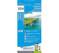 IGN Le Havre / Étretat / Pnr Des Boucles De La Seine Normande - Carte topographique Taille unique