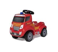Ferbedo 171125 - Toboggan de Pompier (avec klaxon, Nouveau Design, sirène, lumière Bleue, Camion de Pompiers, pneus Silencieux, Creux Ergonomique pour Genoux)