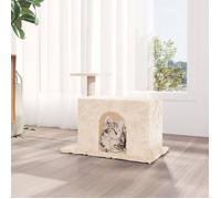 171585 vidaXL Arbre à chat avec griffoir en sisal Crème 51 cm