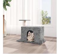 171586 vidaXL Arbre à chat avec griffoir en sisal Gris clair 51 cm