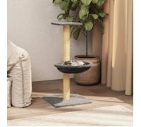 171589 vidaXL Arbre à chat avec griffoir en sisal Gris clair 74 cm