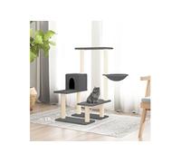 171641 Arbre à chat avec griffoirs en sisal Gris foncé 94,5 cm