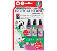 Marabu Kit peinture textile Spray «fashion-spray» Tropical Island