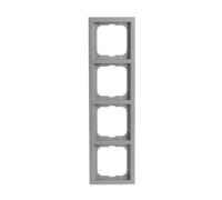 1724-183K Plaque de recouvrement 4 postes alumini 4011395074831
