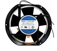 172mm inverter fan,G1551A3BL 17CM 17251 AC380V 64.6W 2-Wire Metal Frame Axial Flow Cooling Fan