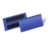 DURABLE Pochette pour étiquette aimantée 174107 Bleu 100 x 38 mm 50 pièces