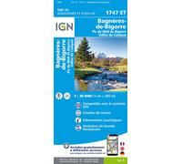 IGN Carte Bagnères-de-Bigorre 1747ET Bleu TU
