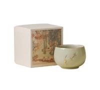 175 ml - 155,9 g céladon secret glaze scie ongle tasse à thé en céramique simple loisirs méditation tasse - [ boîte]