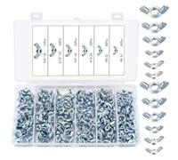 175 Pcs Ecrou Papillon, Écrou Papillon en Acier SAE, Écrous à Oreilles, Écrous à Ailettes, Ecrou Ailette Métrique pour Vis Boulons Filetés, Fixation de Appareils électroniques
