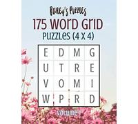 175 Word Grid Puzzles: How many words can you make in this 4x4 grid? A fun brain-game for one or a group!
