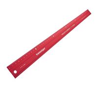 [17506006] transotype Règle de coupe Aluminium antidérapante 60 cm Rouge