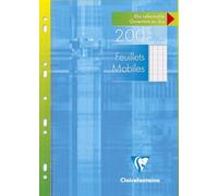 1751c Un Étui De Feuillets Mobiles Perforés - A4 21x29,7 Cm - 200 Pages Grands Carreaux - Papier Blanc 90 G - Étui Réutilisable[Z7]