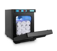 176°F 5L Chauffe-Serviettes Chaudes Seau, StéRilisateur Uv Chauffe-Serviettes, Armoire à Serviettes Chaudes, Pour Salon De Coiffure Salle De Bain Beauté Bureau à Domicile Salle De Sport (A-Noir)