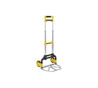 176516 - Diable Pliant léger et compact - Charge Max 70 kg - Structure aluminium- Jaune et Noir