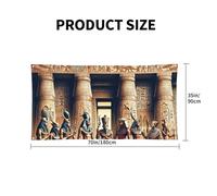 177,8 x 88,9 cm - Bannière de toile de fond pour événements et fêtes - Motif pharaons égyptiens