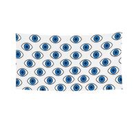 177,8 x 88,9 cm - Bannière murale à suspendre en plein air - Motif gouttes de mauvais œil - Pour événements et fêtes