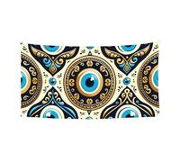 177,8 x 88,9 cm - Bannière murale à suspendre - Motif talismans contre le mauvais œil - Pour événements et fêtes