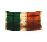 177,8 x 88,9 cm Drapeau décoratif à suspendre, festival, intérieur ou extérieur, fête de Noël, anniversaire, bannière rétro drapeau irlandais