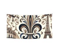177,8 x 88,9 cm Fleur de Lis-Paris Toile de fond pour événements et fêtes