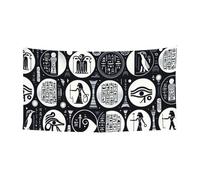 177,8 x 88,9 cm Hiéroglyphes - All-See-Eye - Bannière égyptienne pour événements et fêtes