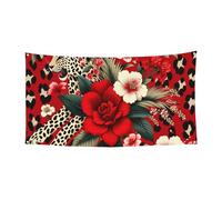 177,8 x 88,9 cm - Imprimé léopard - Bannière de fond pour événements et fêtes