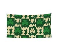 177,8 x 88,9 cm St. Patrick Clover Bannière de fond pour événements et fêtes en plein air Motif trèfle de Saint-Patrick