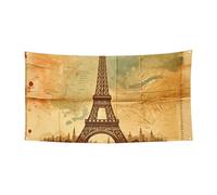 177,8 x 88,9 cm Vintage Paris-British Outdoor Event Backdrop Bannière Wall Hanging Outdoor Flag For Events And Party