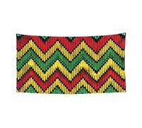 177,8 x 88,9 cm Zigzag-Rasta-Thin-Line Toile de fond pour événements et fêtes