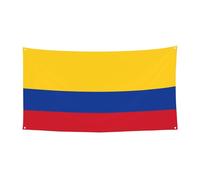 177,8 x 89,9 cm Bannière décorative Drapeau de la Colombie Bannière de vacances à suspendre Intérieur Extérieur Fête de Noël Bannière de fête d'anniversaire