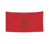 177,8 x 89,9 cm Bannière décorative Drapeau du Maroc Vacances Bannière à suspendre Intérieur Extérieur Fête de Noël Bannière de fête d'anniversaire