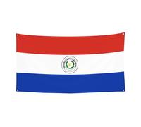 177,8 x 89,9 cm Bannière décorative Drapeau du Paraguay Bannière de vacances à suspendre Intérieur Extérieur Fête de Noël Bannière de fête d'anniversaire
