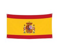 177,8 x 89,9 cm Bannière décorative Drapeau espagnol Vacances Drapeau Suspendu Drapeau Intérieur Extérieur Fête de Noël Bannière de fête d'anniversaire