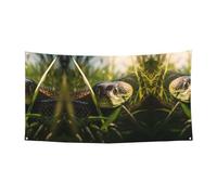 177,8 x 89,9 cm Bannière décorative Serpent, bannière de vacances à suspendre, intérieur ou extérieur, fête de Noël, bannière de fête d'anniversaire, bannière