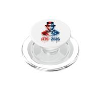 1776 2026 Abraham Lincoln Drapeau Patriotique des États-Unis PopSockets PopGrip pour MagSafe