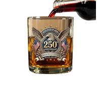 1776-2026 Verre à whisky Old Fashioned souvenir historique 1776-2006
