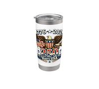1776 à 2026 American 250 ans Eagle États-Unis Gobelet isotherme en acier inoxydable double paroi