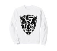 1776 American The Eagle Shield Drapeau USA Patriotique Vintage Sweatshirt